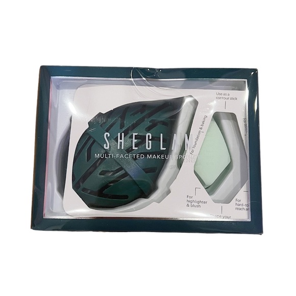 SHEGLAM MULTI-FACETED MAKEUP SPONGE IN GREEN - BNIB - Picture 2 of 2